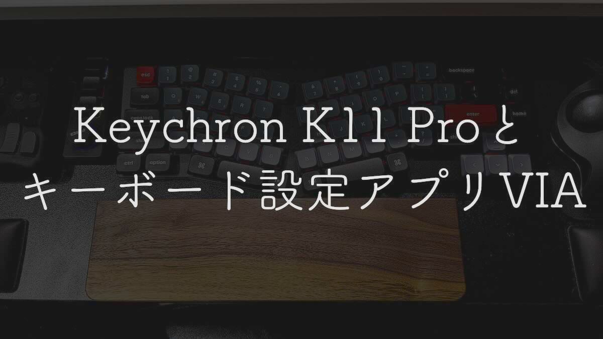 追記あり【解決！】Keychron K11 ProをVIAで調整できなかった件
